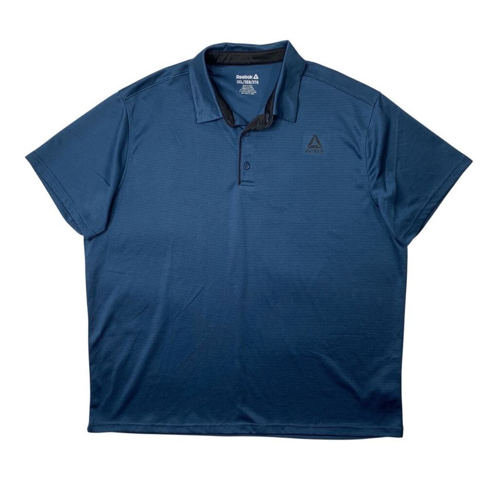 Reebok Polo Shirt Mens 3XL Celestial Blue Breathable Performance Quick Dry Golf